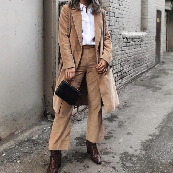 BABATON | albers cord kick flares pant size 2 camel tan Aritzia - Picture 5 of 11